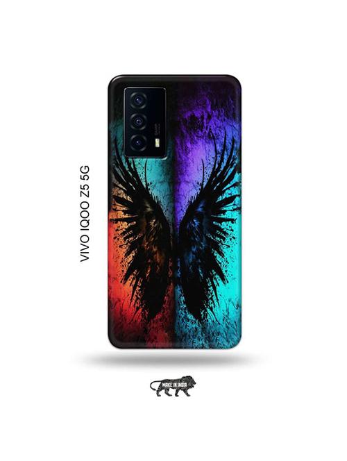 tweakymod designer printed hard case | coulrful butterfly back cover compatible with vivo iqoo z5 5g - 19033576 - Very Small Image - 1