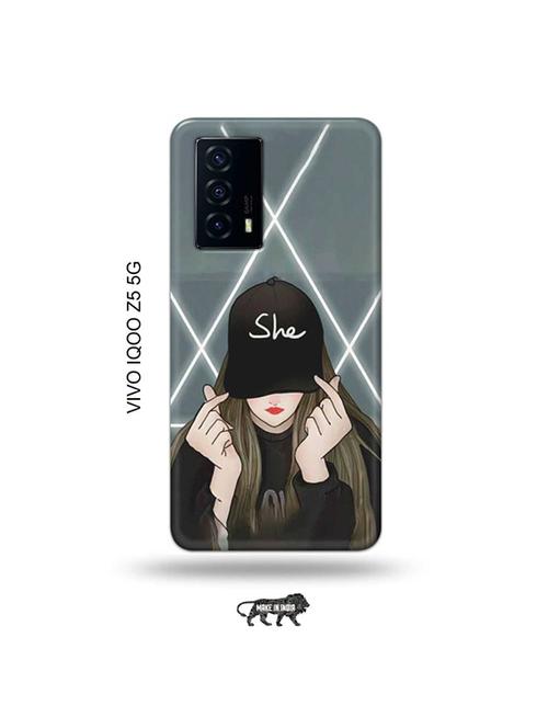 she cap back cover compatible with vivo iqoo z5 5g - 19033582 - Very Small Image - 1