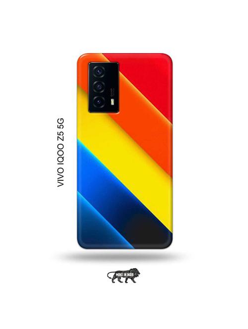 tweakymod designer printed hard case | cross strips back cover compatible with vivo iqoo z5 5g - 19033608 - Very Small Image - 1