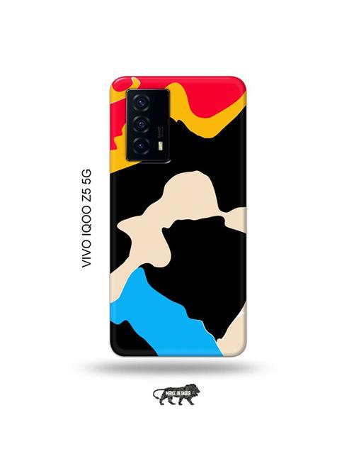 colourful back cover compatible with vivo iqoo z5 5g - 19033621 - Very Small Image - 1