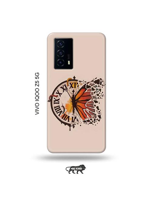 tweakymod designer printed hard case | clock butterfly back cover compatible with vivo iqoo z5 5g - 19033638 - Very Small Image - 1