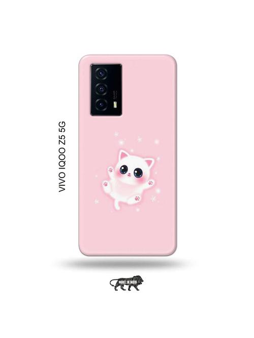 tweakymod designer printed hard case | cute kitty back cover compatible with vivo iqoo z5 5g - 19033644 - Very Small Image - 1