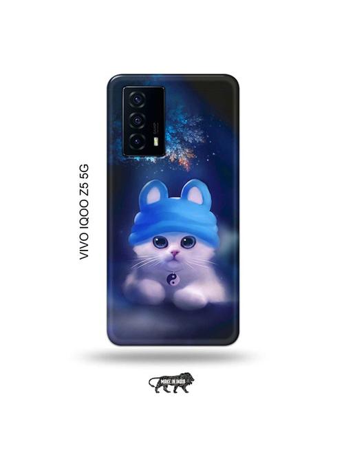 tweakymod designer printed hard case | cute cat back cover compatible with vivo iqoo z5 5g - 19033647 - Very Small Image - 1