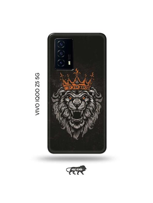 tweakymod designer printed hard case | king lion back cover compatible with vivo iqoo z5 5g - 19033648 - Very Small Image - 1
