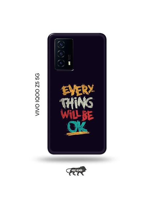 tweakymod designer printed hard case | every thing will be ok back cover compatible with vivo iqoo z5 5g - 19033667 - Very Small Image - 1