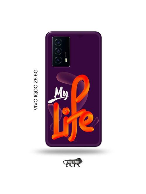 tweakymod designer printed hard case | my life back cover compatible with vivo iqoo z5 5g - 19033672 - Very Small Image - 1