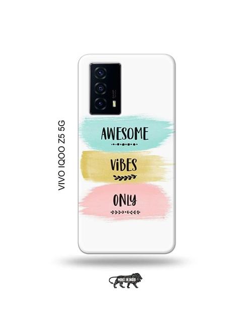 tweakymod designer printed hard case | awesome vibes only back cover compatible with vivo iqoo z5 5g - 19033690 - Very Small Image - 1