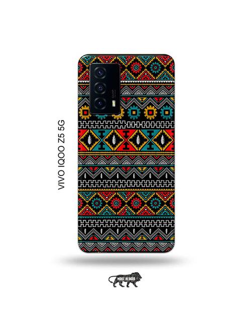 tweakymod designer printed hard case | aztec back cover compatible with vivo iqoo z5 5g - 19033711 - Very Small Image - 1
