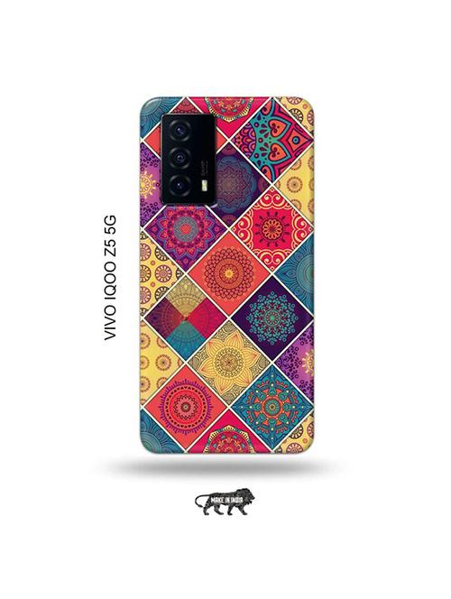 tweakymod designer printed hard case | aztec back cover compatible with vivo iqoo z5 5g - 19033713 - Very Small Image - 1
