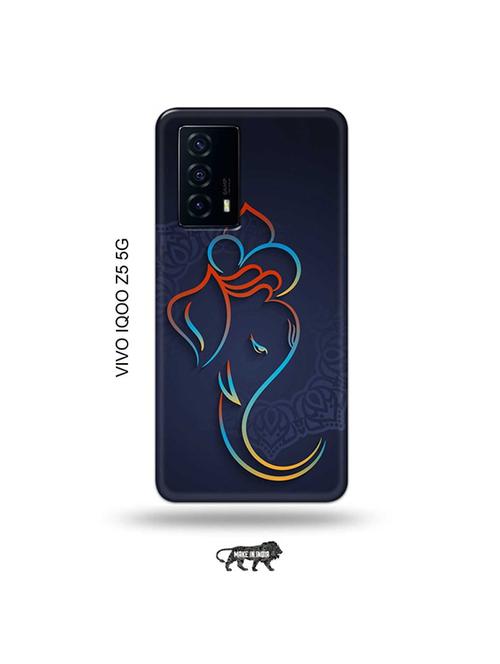 tweakymod designer printed hard case | lord ganesha back cover compatible with vivo iqoo z5 5g - 19033724 - Very Small Image - 1