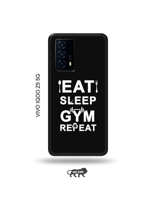 tweakymod designer printed hard case | gym workout back cover compatible with vivo iqoo z5 5g - 19033752 - Very Small Image - 1