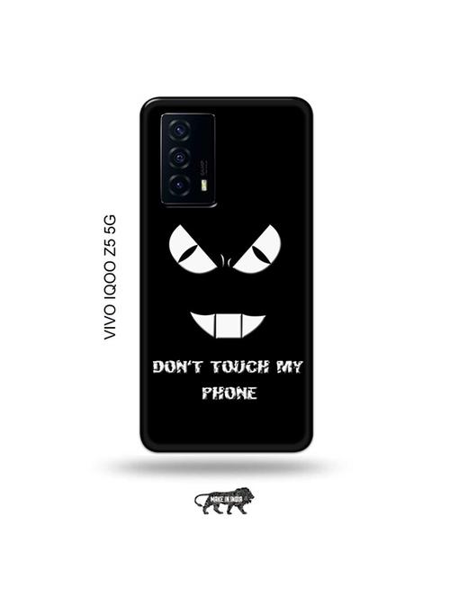 don't touch my phone back cover compatible with vivo iqoo z5 5g - 19033756 - Very Small Image - 1