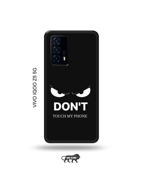 don't touch my phone back cover compatible with vivo iqoo z5 5g - 19033764 - Very Small Image - 1