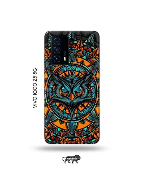 angry owl back cover compatible with vivo iqoo z5 5g - 19033767 - Very Small Image - 1