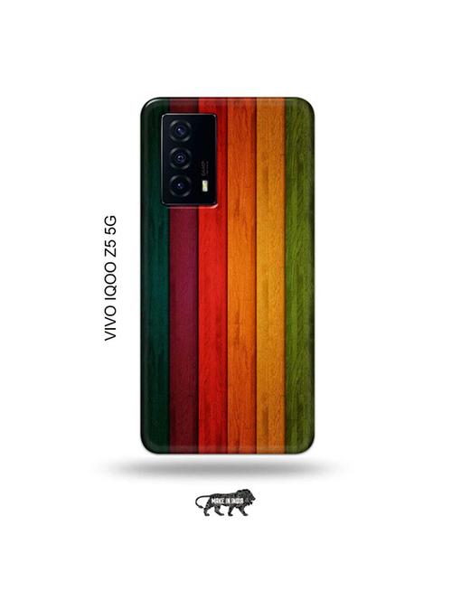 wooden strips back cover compatible with vivo iqoo z5 5g - 19033798 - Very Small Image - 1