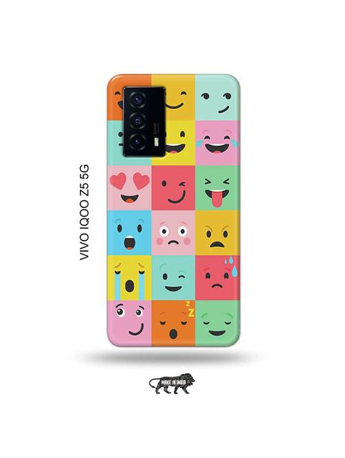 emojies back cover compatible with vivo iqoo z5 5g - 19033803 - Very Small Image - 1