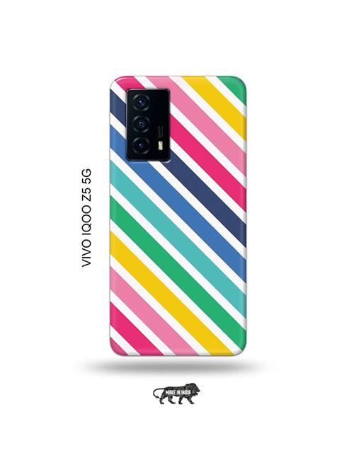diagonal strips back cover compatible with vivo iqoo z5 5g - 19033823 - Very Small Image - 1