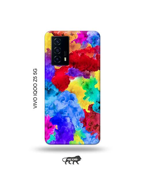 colour holi back cover compatible with vivo iqoo z5 5g - 19033837 - Very Small Image - 1