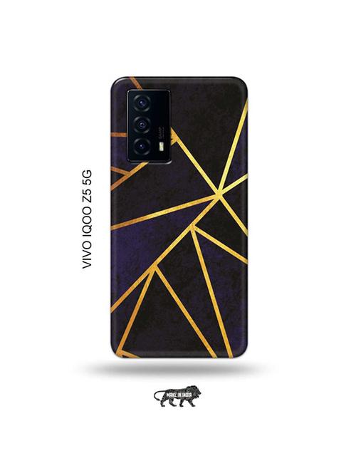 vertical gold strips back cover compatible with vivo iqoo z5 5g - 19033854 - Very Small Image - 1