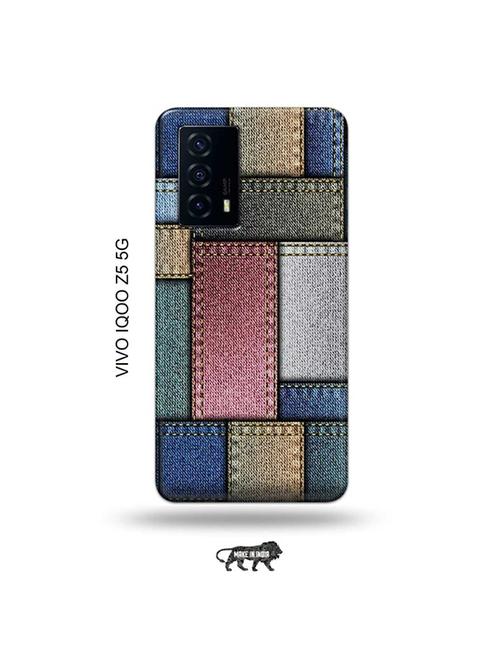 denim back cover compatible with vivo iqoo z5 5g - 19033860 - Very Small Image - 1