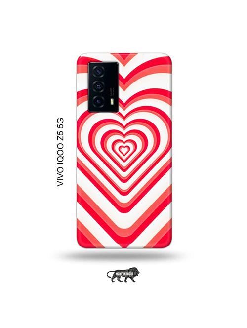 pink heart back cover compatible with vivo iqoo z5 5g - 19033885 - Very Small Image - 1