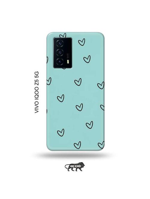 hearts back cover compatible with vivo iqoo z5 5g - 19033886 - Very Small Image - 1