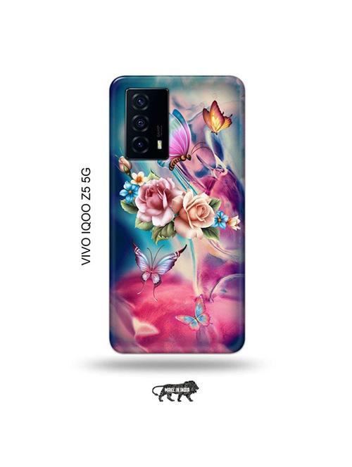 flowers back cover compatible with vivo iqoo z5 5g - 19033933 - Very Small Image - 1