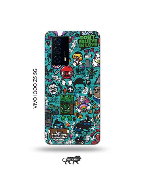 zombies dope back cover compatible with vivo iqoo z5 5g - 19033939 - Very Small Image - 1