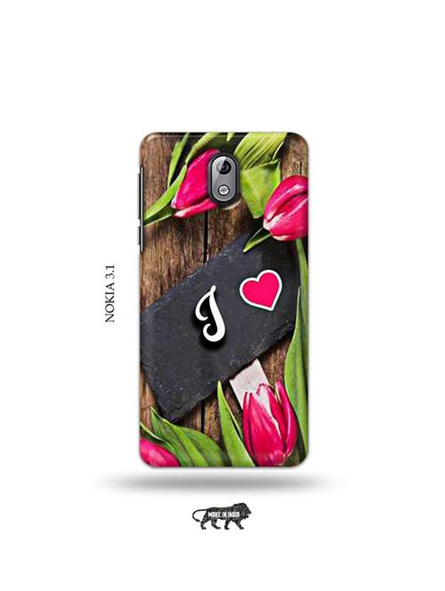 flower letter i back cover compatible with nokia 3.1 - 19033996 - Very Small Image - 1