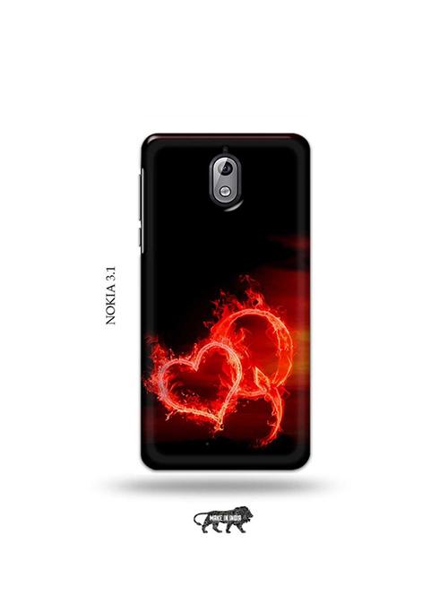 fire heart letter q back cover compatible with nokia 3.1 - 19034032 - Very Small Image - 1