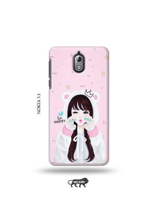 tweakymod designer printed hard case | girlie back cover compatible with nokia 3.1 - 19034070 - Very Small Image - 1
