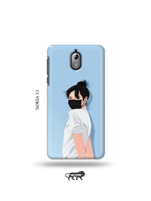 tweakymod designer printed hard case | musk up girl back cover compatible with nokia 3.1 - 19034094 - Very Small Image - 1