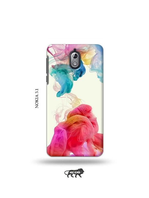 tweakymod designer printed hard case | abstract smoke back cover compatible with nokia 3.1 - 19034105 - Very Small Image - 1