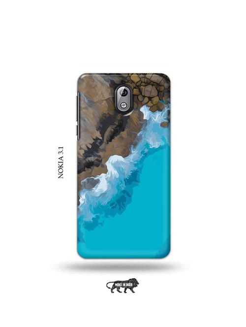 tweakymod designer printed hard case | rock water back cover compatible with nokia 3.1 - 19034119 - Very Small Image - 1