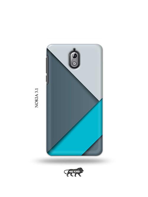 tweakymod designer printed hard case | colour strips back cover compatible with nokia 3.1 - 19034122 - Very Small Image - 1