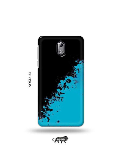 tweakymod designer printed hard case | blue black back cover compatible with nokia 3.1 - 19034123 - Very Small Image - 1