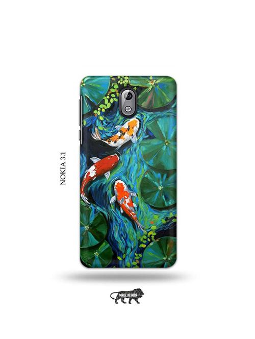 tweakymod designer printed hard case | abstract fish back cover compatible with nokia 3.1 - 19034136 - Very Small Image - 1