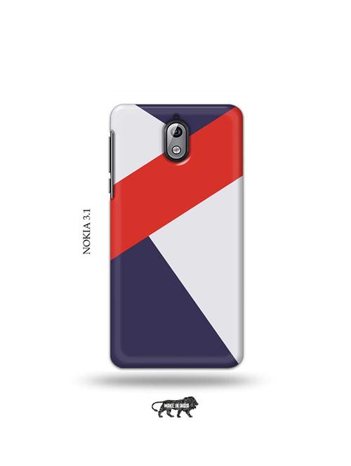 tweakymod designer printed hard case | colour strips back cover compatible with nokia 3.1 - 19034145 - Very Small Image - 1