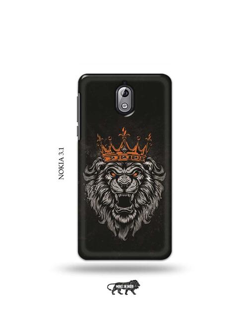 tweakymod designer printed hard case | king lion back cover compatible with nokia 3.1 - 19034167 - Very Small Image - 1
