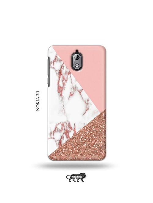 glitter marble back cover compatible with nokia 3.1 - 19034216 - Very Small Image - 1