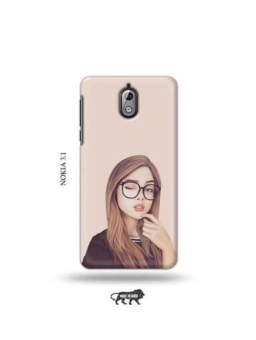 girl illustration back cover compatible with nokia 3.1 - 19034263 - Very Small Image - 1
