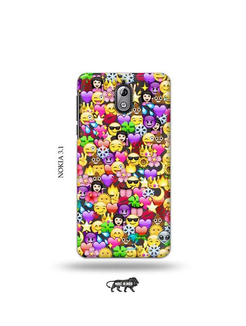 emojis back cover compatible with nokia 3.1 - 19034301 - Very Small Image - 1