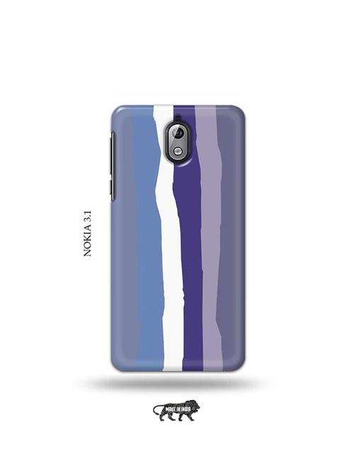 tweakymod designer printed hard case | blue rainbow latest back cover compatible with nokia 3.1 - 19034327 - Very Small Image - 1