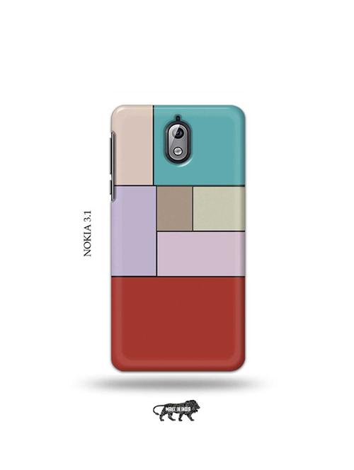 tweakymod designer printed hard case | blocks back cover compatible with nokia 3.1 - 19034331 - Very Small Image - 1