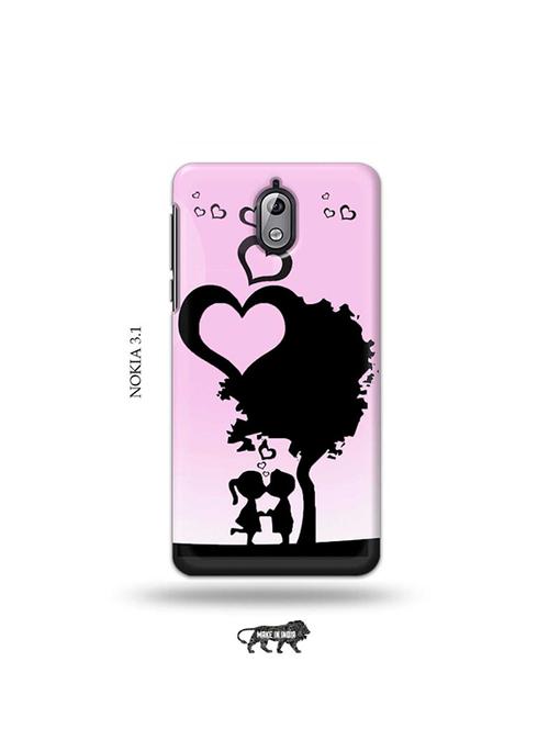 tweakymod designer printed hard case | kids love back cover compatible with nokia 3.1 - 19034401 - Very Small Image - 1
