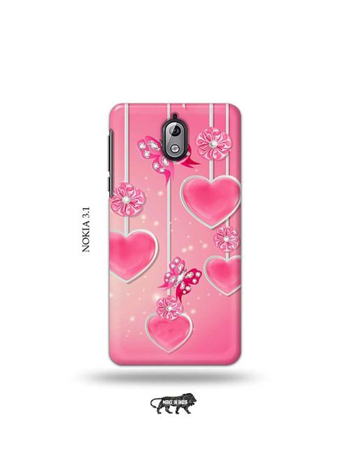 tweakymod designer printed hard case | hearts back cover compatible with nokia 3.1 - 19034408 - Very Small Image - 1