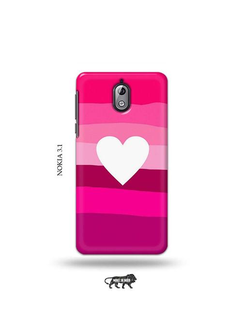 tweakymod designer printed hard case | heart back cover compatible with nokia 3.1 - 19034412 - Very Small Image - 1