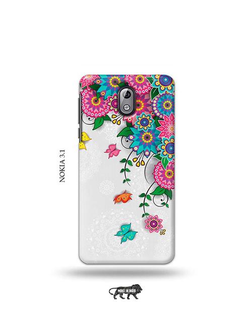 tweakymod designer printed hard case | flowers back cover compatible with nokia 3.1 - 19034428 - Very Small Image - 1