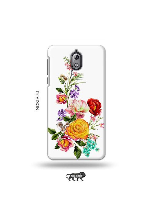 tweakymod designer printed hard case | flowers back cover compatible with nokia 3.1 - 19034439 - Very Small Image - 1