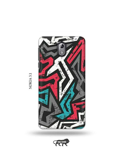 tweakymod designer printed hard case | abstract back cover compatible with nokia 3.1 - 19034466 - Very Small Image - 1